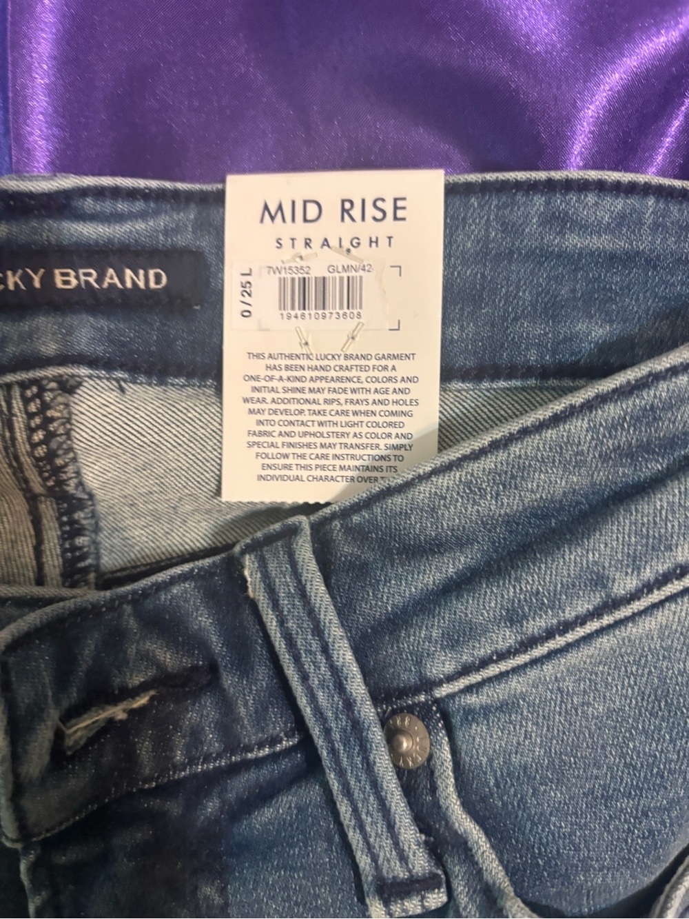 Lucky Brand Sweet Straight Jeans 25L - Picture 7 of 10